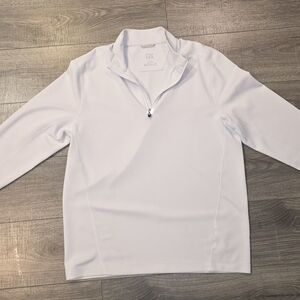 Cutter & Buck White Zip Up Sweater